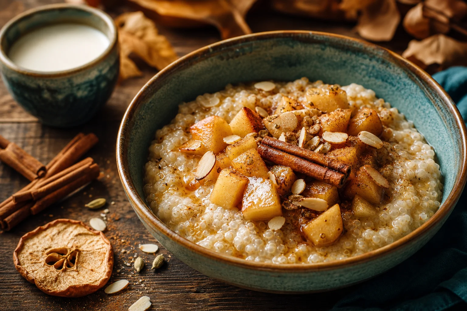 Terci de quinoa cu măr și scorțișoară